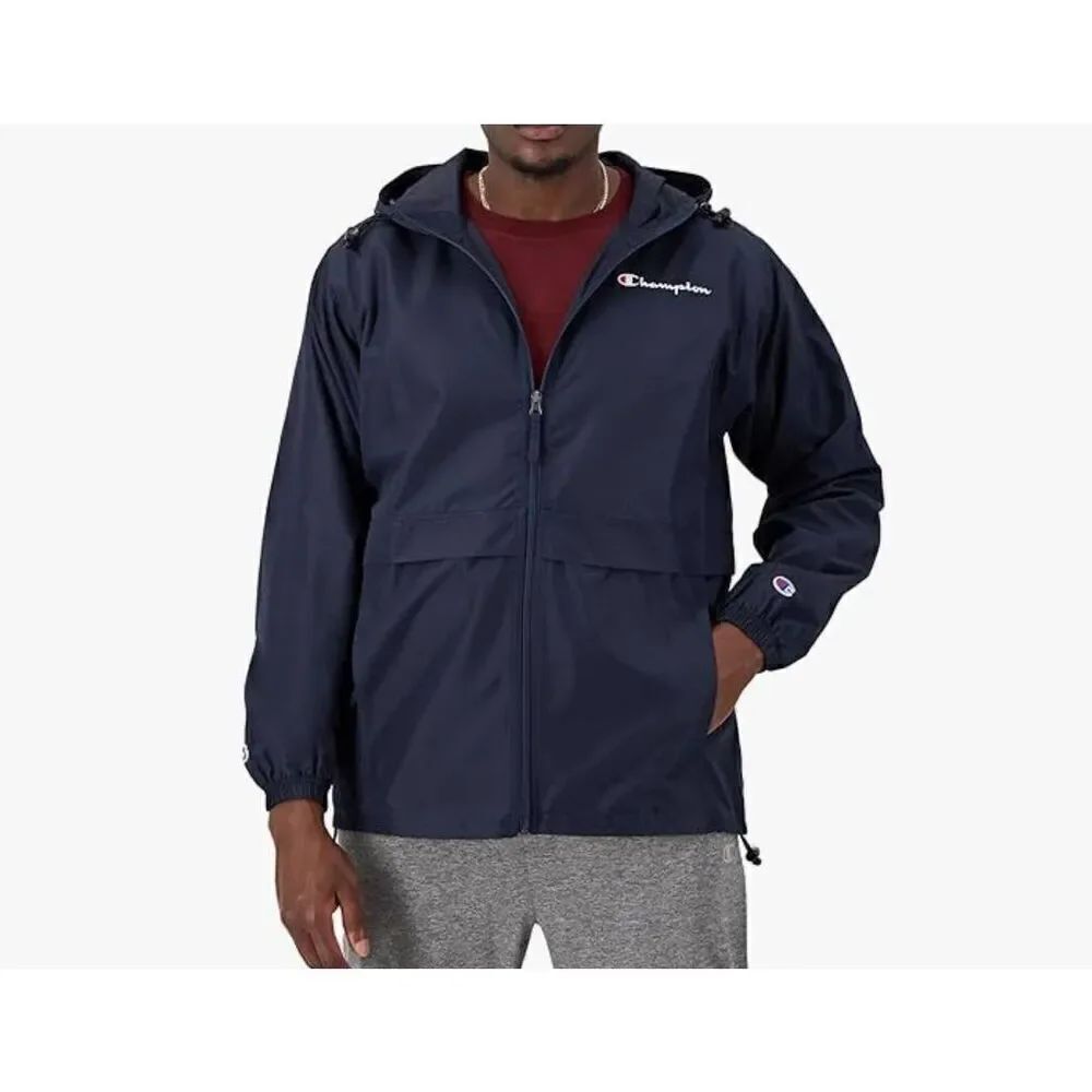 Champion Size XL Men's Jacket, Stadium Full-Zip Jacket, Wind & water Resistant